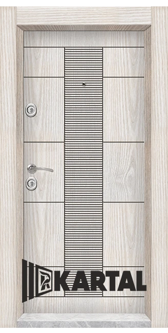 Блиндирана врата Картал, модел T-902, с облечена каса с MDF