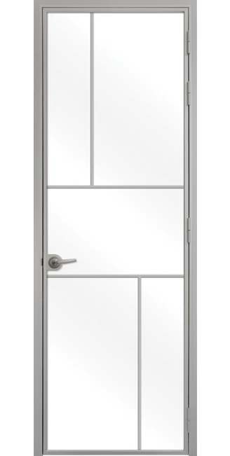 Стъклена врата Lusso L10, Сив Мат