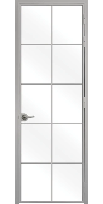 Стъклена врата Lusso L3, Сив Мат