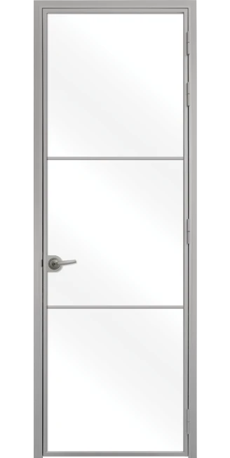 Стъклена врата Lusso L7, Сив Мат