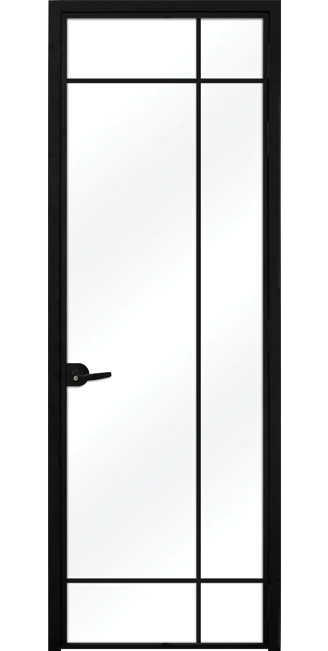 Стъклена врата Lusso L8, Черен Мат