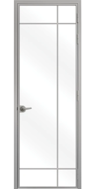 Стъклена врата Lusso L8, Сив Мат